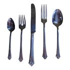 Oneida Cube Damask Rose  Stainless Flatware Complete Setting For 6 Pre-owned 