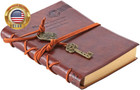 Leather Writing Journal Notebook  Classic Key Bound Retro Vintage Notebook Diary