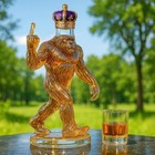 Engrved Bigfoot Whiskey Set  Glass  Bottle   Decanter - Rustic Bar lodge Gift