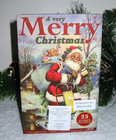 Vintage Style Santa Clause Wooden Storage Stash Box - Faux Christmas Wood   8 