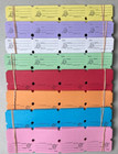 800 Raffle Tickets Double Stub 100 Of Each Color Listed Carnival Festival 50 50
