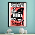 Dave Brubeck - Paul Desmond Poster - Kleinhans Music Hall - Buffalo  Ny - 1955