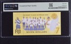 Fiji 7 Dollars 2020 2022  P122 Unc - Commemorative   Pmg Superb Gem69epq
