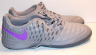 Nike Lunar Gato Ii Indoor Soccer Low-top Shoes Lilac Bloom Grey Size 11 New
