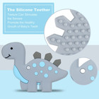 Baby Teething Toys For Babies 3-6 6-12 Months  Dinosaur Teether Pain Relief Toy