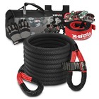 X-bull Recovery Kit 4x4 4wd Kinetic Rope Snatch Strap Winch Damper 13pcs Offroad