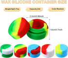 Outus 100 Pcs 2 Ml Silicone Wax Containers Non-stick Silicone Wax Containers Mul