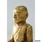 Wood Carving Buddha Myanmar Burma Lacquered Gold Antique 19th Century
