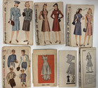 19 Vintage Sewing Patterns 1940s-60s Butterick Simplicity Mccalls Mail Order