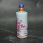 4 3  Collect Chinese Porcelain Hand Painting Hill Water Scenery Snuff Bottle