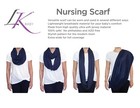  Infinity Nursing Scarf Breastfeeding Cover For Privacy Feeding Baby Navy Blue