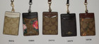 Nwt Coach Signature Id Badge Lanyard Card Holders -