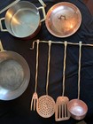 Vintage Paul Revere Limited Edition Copper Cookware Set Brass Handles 