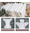 Alvababy 6 Pack Cloth Diaper With 6 Inserts One Size Adjustable Washable