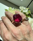 Cushion Cut 5 10 Ct Natural Ruby Gemstone Engagement Ring 14k Yellow Gold 6 7