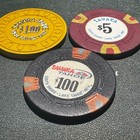  1 00    5 00    100 Sahara Tahoe  lot Of 3- Lake Tahoe  Nevada Casino Chips