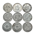 Lot Of  9  Unc  3 Pence Silver   1931 32 33 34 37 38 41 42 1943 - Great Britain