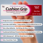 Cushion Grip Thermoplastic Denture Adhesive 1 Oz - 100  Waterproof   Zinc Free