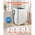 Uimoso Top Load Washing Machine Compact Portable 9 92 Lbs Capacity W  Spin Dryer