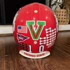 Fresno State Bulldogs Game Used Worn Football Helmet Jersey Carr Dawg Ncaa V