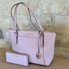 Michael Kors Ciara Lg Tote Saffiano Leather Blossom Shoulder Bag wallet Option