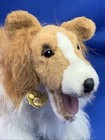 Vtg Lassie Sheltie Collie Fully Poseable Pet Plush Stuffed Realistic Dog My Twin