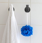 2 Pack Bathroom Towel Hooks Wall Mount Hooks Matte Black Towel Racks Coat Hooks 