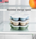 3 Pack Baby Food Freezer Tray With Lids  Silicone Baby Food Storage Container Fo