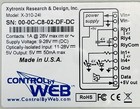 X-310-24i Web Relay 9-28vdc 4 Digital Inputs 4 Relays 4 Temperature Sensor Input