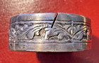 T 900 Vintage Silver  Place Card Holder