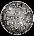 1858 Canada 20 Cents Silver