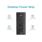 Hhsoet 20w Recessed Power Strip Flat Plug  Desk Outlet With Usb    Usa Fast Ship