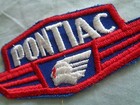 Pontiac Indian Head Uniform Patch 4 3 8 X 2 Inches - Vintage - New - Original