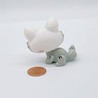      fake       Littlest Pet Lps White Black Crouching Mommy Tiger Brown Eyes  3585