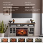 55  Tv Media Stand With Electric Fireplace Insert Heater Tv Entertainment Units