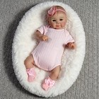 18  Reborn Dolls Realistic Baby Girl Doll Vinyl Silicone Lifelike Newborn Doll