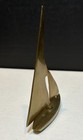 Vintage Solid Brass Sail Boat Nautical Ship Sculpture Boat Figurine 4 75 X 3   
