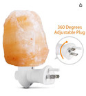 Himalayan Pink Salt Natural Hand Carved Crystal Rock Night Light     3 Pack