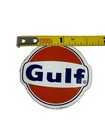 Vintage Gulf Oil Logo 1 5    Round Die Cut Decal Sticker Original Advertising
