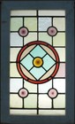 Edwardian English Leaded Stained Glass Window 12 25  X 20 75 