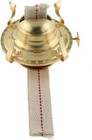 Kerosene Oil Lamp Holder M Size Burner Brass Plated With Wick Gold 