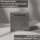 Cash Vault Money Saving Box Stainless Steel Piggy Banks For Adults With Count   