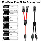 Us Solar Panel Y Branch Cable Connection Waterproof Adapter Connector Extension 