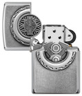Zippo Windproof Harley Davidson Wheel Emblem Surprise Lighter  49175  New In Box