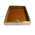 Aluminum Display Case Smaller  Size 24 X 18 X 3  W  Keyed Lock   Tempered Glass