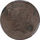 1795 Pcgs F  Details Liberty Cap Half Cent  Plain Edge  No Pole  Nice Choc Brown