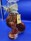 Art For The Table Decorative Infused Vinegar Bottle Glass Rooster Decanter