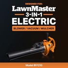 Lawnmaster Leaf Blower Shoulder Bag     952389 Black 