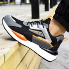 New Steel Toe Safety Shoes Men Work Boots Lightweight Construction Work Shoes