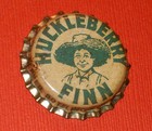 Vintage Huckleberry Finn  Dr Pepper Cork Lined Uncrimped Bottle Cap Crown